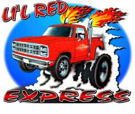 LITTLE RED EXPRESS T SHIRT #5267 DODGE TRUCK 318 360
