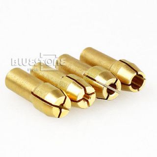 Lot Brass Collet Set Include 1mm& 1.6mm & 2.35mm &3.17mm Fit Dremel