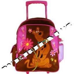 Warner Bros Scooby Doo Luggage  School Kid Size Rolling Backpack, New