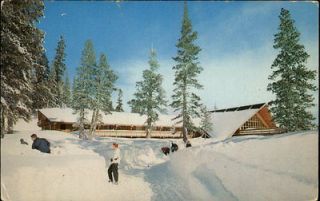 Mammoth Lakes CA Mammoth Mountain Inn Winter Scene Postcard