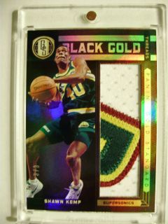 2011 12 Gold Standard Black Gold Threads Prime Shawn Kemp 4 Color