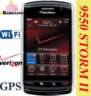 RIM Blackberry 9550 STORM Cell Phone Verizon Touch Screen no contract