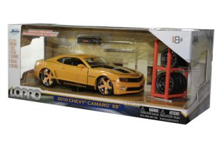 Jada LoPro 2010 Chevy Camaro SS 1 24 Die Cast with Extra Rims Yellow