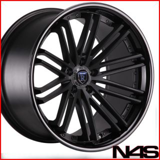 G35 Coupe Rohana RC20 Black Deep Concave Staggered Wheels Rims