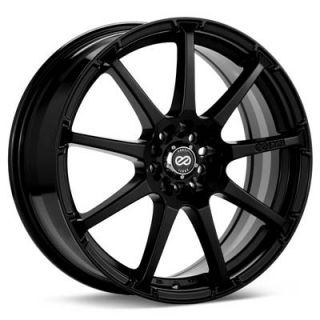 17 Enkei EDR9 Black Rims Wheels 17x8 45 5x114 3 Mazda3 Mazda6 Prelude