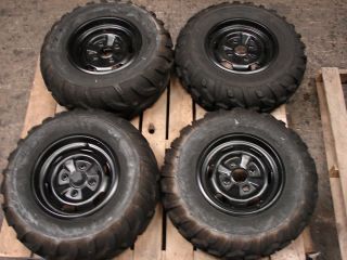 450 700 750 King Quad 4 Lug Steel Wheels Tires 25x8 12 26x10 12