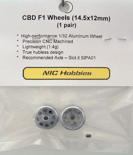 CB Design F1 Wheels 14 5x12 Aluminum for 3 32 Axle