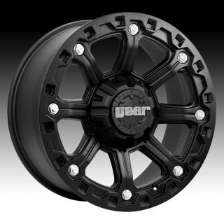 16 Wheels Rims Gear Alloy Blackjack Carbon Black Wrangler Liberty