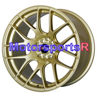 18 XXR 530 Gold Concave Rims Staggered Wheels Stance 95 98 Nissan