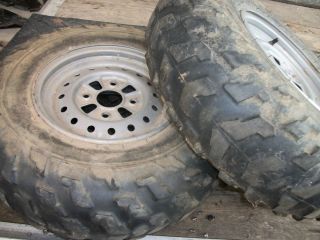  Rancher ES TRX350 OEM Front Rims Wheels 25X8 12 Tires Bridgestone