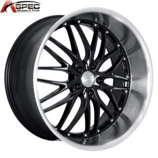MRR GT1 18x9 5 5x120 45 Black Machined Rims Wheels