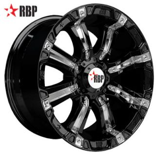 20 RBP 94R Wheels Tires Black Offroad 20 inch Rims
