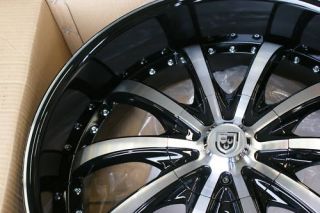 24 inch Lexani LSS 10 Land Range Rover Wheels Rims Blk