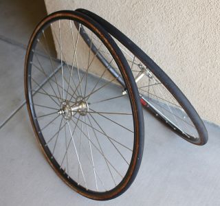 Campagnolo Record Pista Wheel Set Laced to Mavic Rims 32h