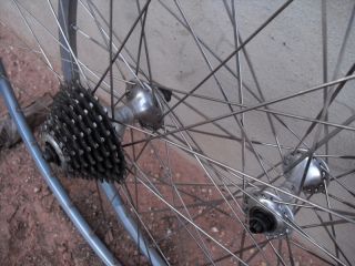 Campagnolo 8 Speed Road Bike Wheels Mavic Rims Hoshi Spokes 32H 700C