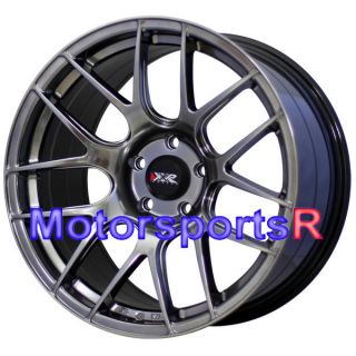 18 XXR 530 Chromium Black Wheels Rims Concave 5x114 3 Staggered Stance