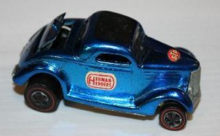 Hot Wheels Redline 1968 Classic 36 Ford Coupe Metallic Blue
