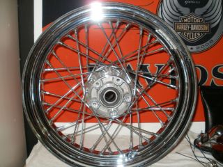 Harley Davidson Chrome 40 Spoke Rear Wheel 16x3 Mint NR
