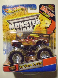 HOT WHEELS 2012 Monster Jam 1 64 EL TORO LOCO Mud Trucks Topps Trading