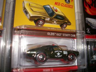 Hot Wheels RLC Olds 442 Staff Car LE 4000 Only Army Staff Neo Classics