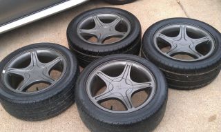 Graphite Wheels Tires Nitto NT555 99 04 17 Rims Ford 245 45R17
