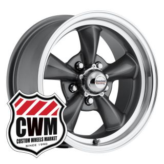 15x6 15x8 Charcoal Gray Wheels Rims 5x4 75 for Chevy Malibu 1979