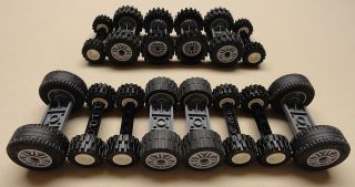 70 pc Lego Wheels Vehicle Parts Car Truck Tires & Rim Sets LOT lbs