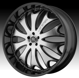 22 inch Lorenzo WL029 Black Wheels Rims 5x4 5 5x114 3 MDX RDX 200 LHS