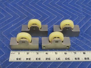 Set of 4 Fixed Wheels in A Metal Frame P52