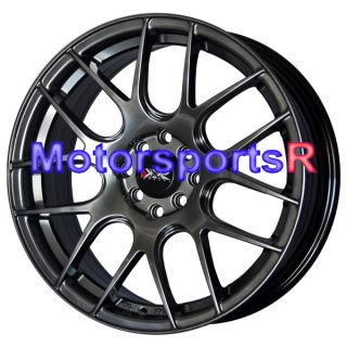 530 Chromium Black Concave Rims Wheels 93 97 98 02 Toyota Corolla CE S