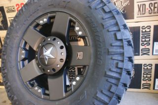 20 Wheels Rims XD Rockstar Black 35 12 50R20 Nitto Trail Grappler MT