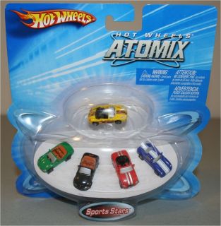 Hot Wheels Hotwheels Atomix Sports Stars Set of 5 Vehicles