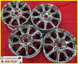 11 Cadillac DTS 17 Chrome 9 Spoke Wheels Factory Rims Set 4658