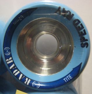 2012 62mm Blue Tite Roller Skate Wheels Designed for Derby New