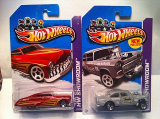 Hot Wheels   2013 NEW MODEL `55 Chevy Gasser + 2013 Purple Passion   2