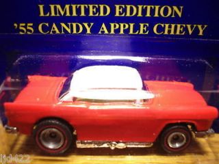 HOTWHEELS LIMITED EDITION 55 CHEVY CANDY APPLE RED WHITE RARE 5K MADE