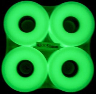 Glow Longboard Skateboard Wheels 65mm ABEC 7 Bearing