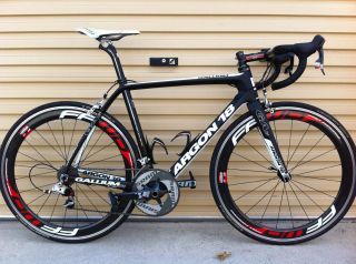 Argon Gallium Pro Med 56 with SRAM Red and Fast Forward Wheels