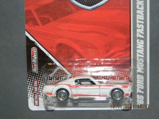 2011 Hot Wheels Garage 2 65 Mustang Fastback Hotwheels White