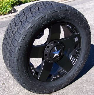 20 Black XD Rockstar Wheels Rim Nitto Terra Grappler Tires Ford F250