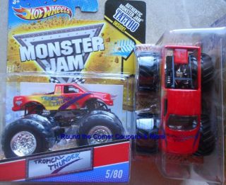 2011 Hot Wheels Monster Jam 5 Tropical Thunder Truck 1 64 New from Q