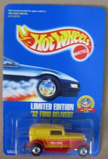 Hot Wheels 1989 #67 32 Ford Delivery Blue Card Variation BP Blister