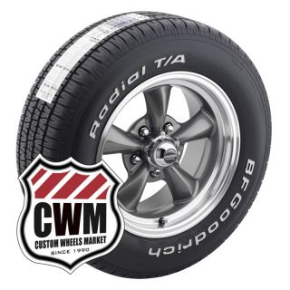 Gray Wheels Rims Tires 235 60R15 255 60R15 for Pontiac Firebird 70 81