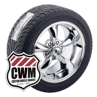 Chrome Wheels Rims Tires 235 45ZR17 275 40ZR17 for Chevy Bel Air 53 70