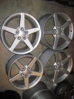 Set of 4 C6 Chevy Corvette Wheels Rims Center Caps 18 19 05 06 07