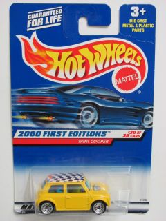 Hot Wheels 2000 First Editions Mini Cooper 090 Yellow