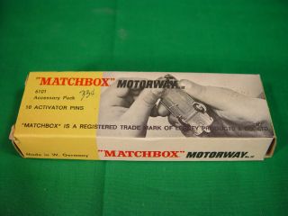 Vintage Matchbox Regular Wheels Motorway Activator Pins Accessory Pack
