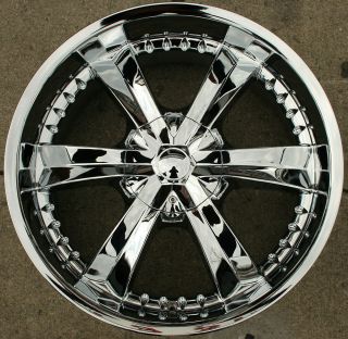 Cattivo 726 22 Chrome Rims Wheels GMC Yukon Denali XL 07 Up 22 x 9 5