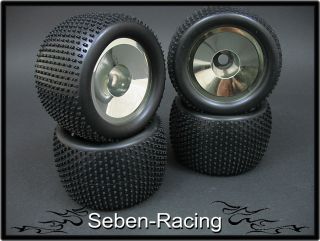 Buggy Monster Truggy Rims Tires Wheels BRF2 1 8 New