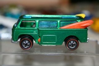1969 Hot Wheels Redline Green Volkswagen Beach Bomb Mint